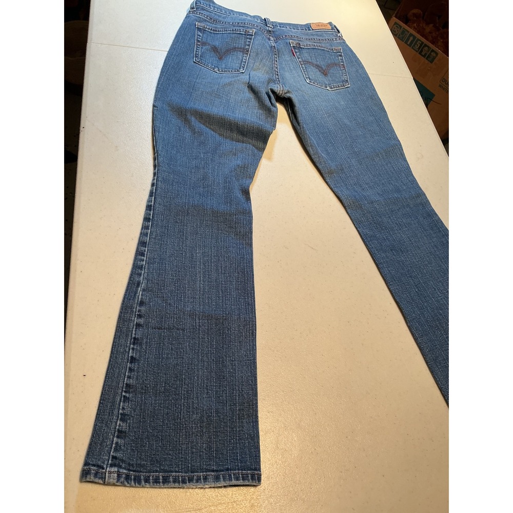 Levis 515 Bootcut Jeans Womens 4 Medium Blue Denim Mid Rise Stretch 515-0217
